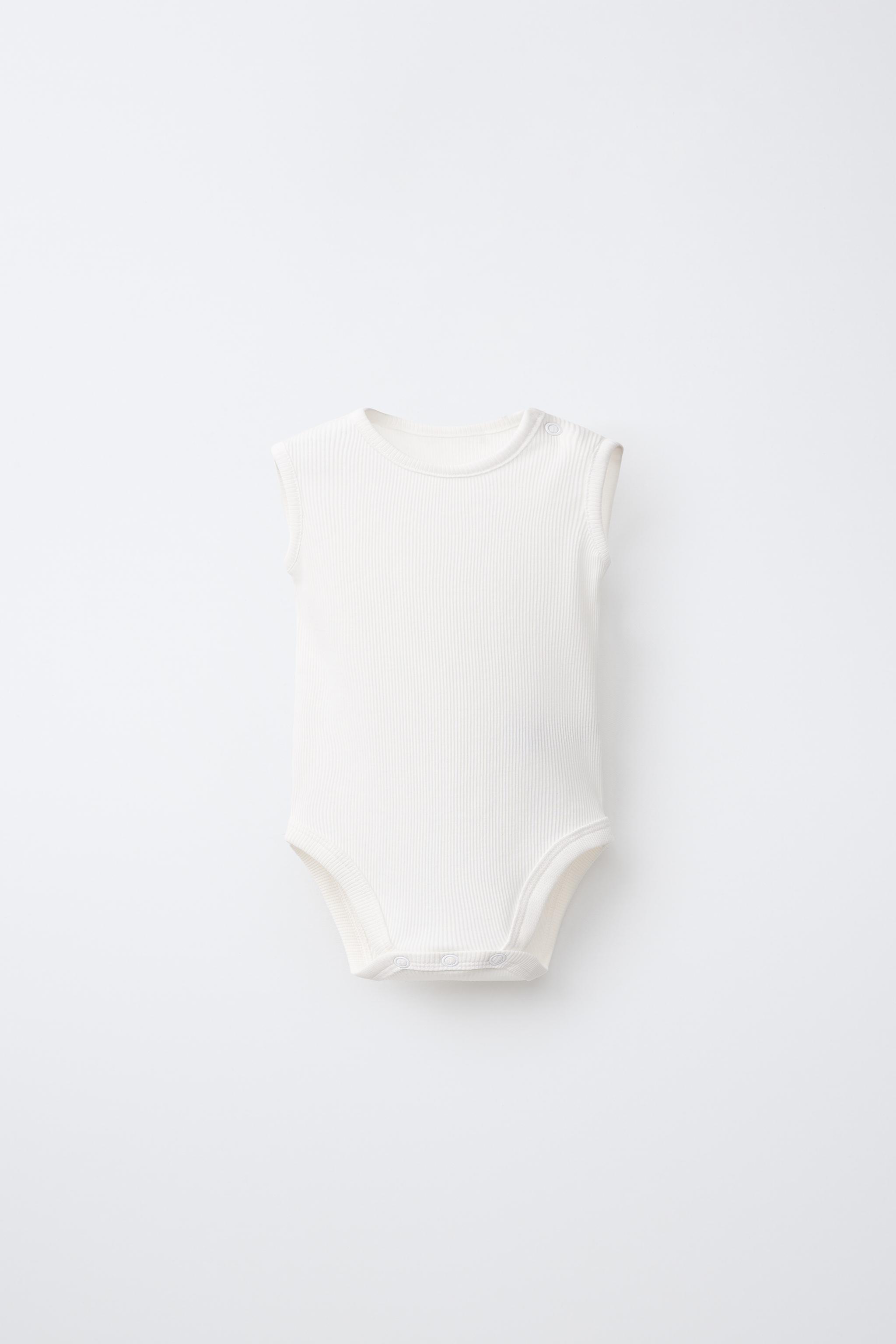 FIVE-PACK STRIPED SLEEVELESS BODYSUITS